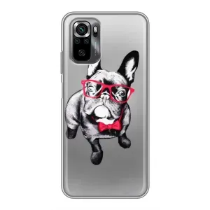Чохол (ТПУ) Милі песики для Xiaomi POCO M5s (Бульдог в окулярах)