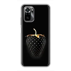 Чехол с изображением вкусной еды для Xiaomi POCO M5s (Чёрная клубника)