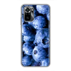 Чехол с изображением вкусной еды для Xiaomi POCO M5s (Голубика)