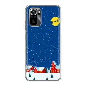 Силіконовий бампер на різдво для Xiaomi POCO M5s (Місто в снігу)