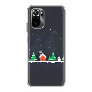 Силіконовий бампер на різдво для Xiaomi POCO M5s (Місто зимове)