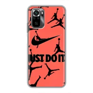 Силіконовый Чохол Nike Air Jordan на Поко м5с (Just Do It)