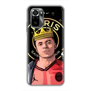 Чехол (TPU) с Футболистом на Xiaomi POCO M5s (Mbappe King)