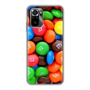 Чехол с изображением вкусной еды для Xiaomi POCO M5s (Разноцветные M&M'S)