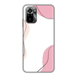 Чехол цветочный дизайн для Xiaomi POCO M5s (Розовый фон)