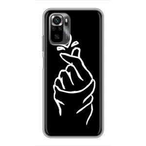 Чохол (Знак сердечка) для Xiaomi POCO M5s (Сердечко на чорному)