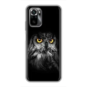 Чехлы с принтом СОВЫ для Xiaomi POCO M5s (Сова на чёрном)