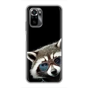Силиконовый Чехол с Енотами на Xiaomi POCO M5s (Стильный Енот)