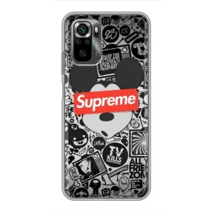 Чохол з Брендами одягу на Поко м5с (Supreme Маус)