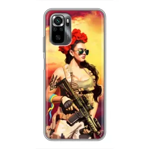 ЗСУ Чохли (TPU) для Xiaomi POCO M5s (Жінка солдат)