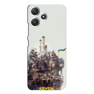 Чехлы на военную тематику для Xiaomi POCO M6 Pro (5G) (Азовсталь)