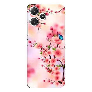 Чохол з картинкою Сакури на Xiaomi POCO M6 Pro (5G) (Метелики на сакурі)