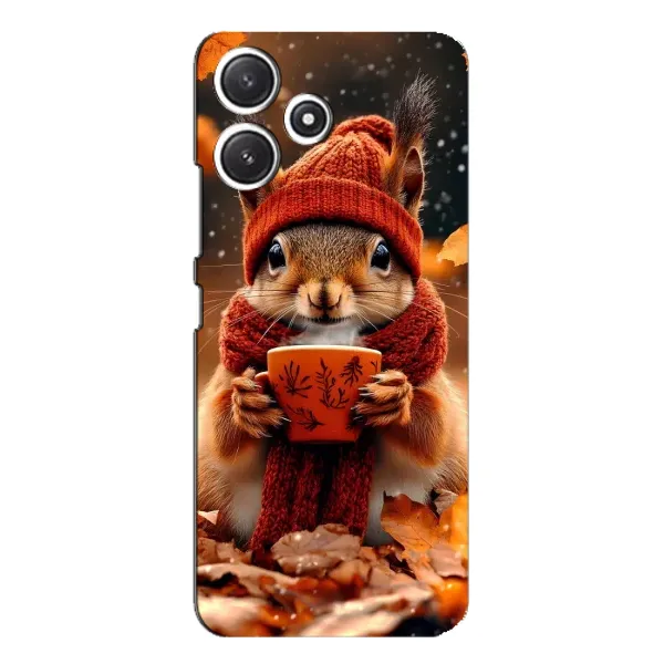 Чехол с рисунком «Белка с кофе» для Xiaomi POCO M6 Pro (5G) Чехол с рисунком «Белка с кофе» для Xiaomi POCO M6 Pro (5G)