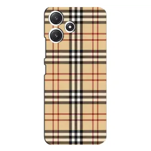 Чохол з Брендами одягу на Поко М6 Про (5G) (Burberry стиль)