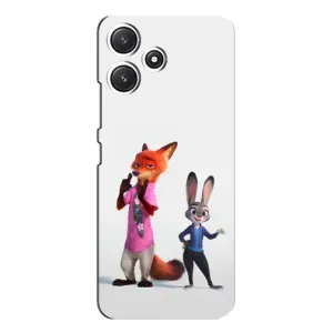 Силиконовый чехол с принтом Зоотрополіс для Xiaomi POCO M6 Pro (5G) (Джуди и Ник)