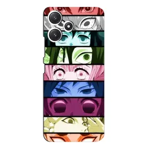 Силиконовые чехлы с глазами Anime для Поко М6 Про (5G) (Глаза Хашира)