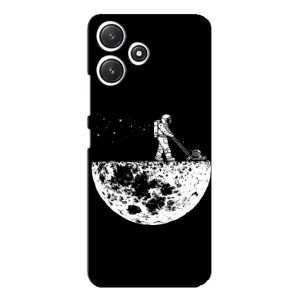 Силіконовый Чохол з принтом "Космонавти" на Xiaomi POCO M6 Pro (5G) (Космонавт)