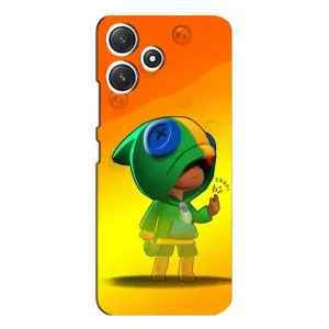 Чохол Бравл Старс для Xiaomi POCO M6 Pro (5G) (LEON в кофті)