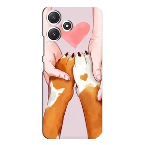 Чехол (ТПУ) Милые собачки для Xiaomi POCO M6 Pro (5G) (Любовь к собакам)