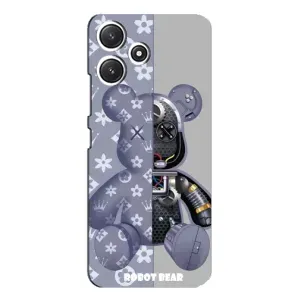 Силиконовый чехол для Xiaomi POCO M6 Pro (5G) (Медведь Louis Vuitton)