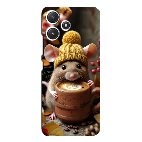 Чехол с рисунком «Мышка с кофе» для Xiaomi POCO M6 Pro (5G) Чехол с рисунком «Мышка с кофе» для Xiaomi POCO M6 Pro (5G)
