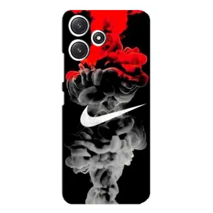 Силиконовый Чехол на Xiaomi POCO M6 Pro (5G) с картинкой Nike (Nike дым)
