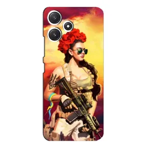 ЗСУ Чехлы (TPU) для Xiaomi POCO M6 Pro (5G) (Женщина солдат)