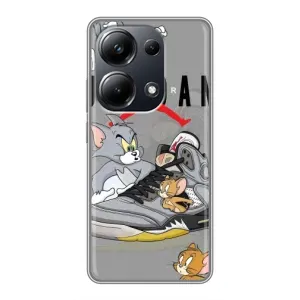 Силиконовый Чехол Nike Air Jordan на Поко М6 Про (Air Jordan)