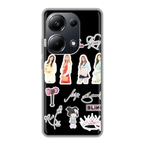 Чехлы с картинкой для Xiaomi POCO M6 Pro (Арт блэкпинг)