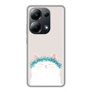 Чехол на тематику: Коты для Xiaomi POCO M6 Pro (Белый котик)