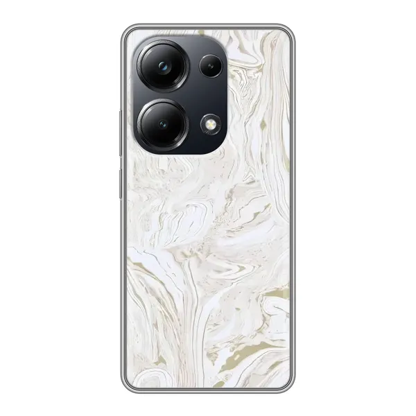 Чехол с рисунком «белый мрамор» для Xiaomi POCO M6 Pro Чехол с рисунком «белый мрамор» для Xiaomi POCO M6 Pro
