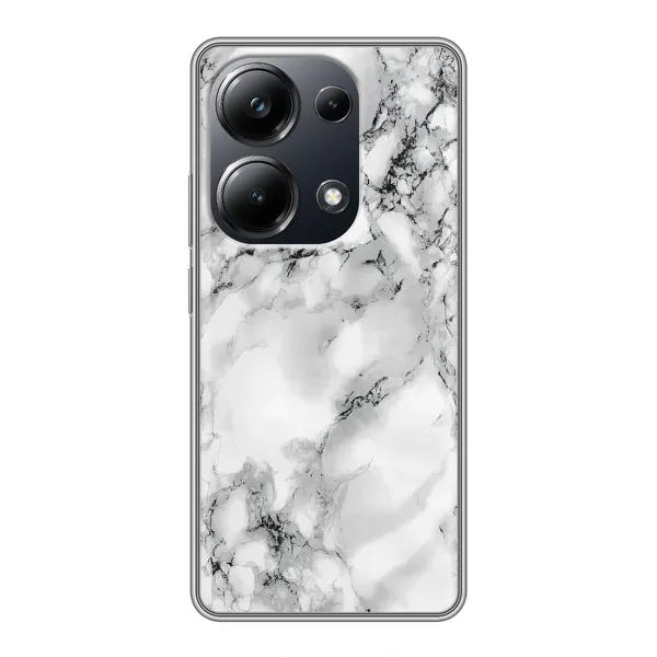 Чехол с рисунком «Белый мрамор» для Xiaomi POCO M6 Pro Чехол с рисунком «Белый мрамор» для Xiaomi POCO M6 Pro