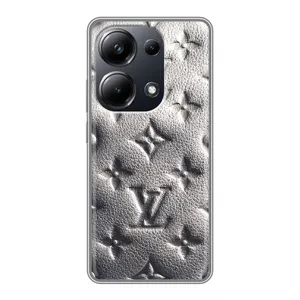 Текстурный Чехол Louis Vuitton для Поко М6 Про (Бежевый ЛВ)