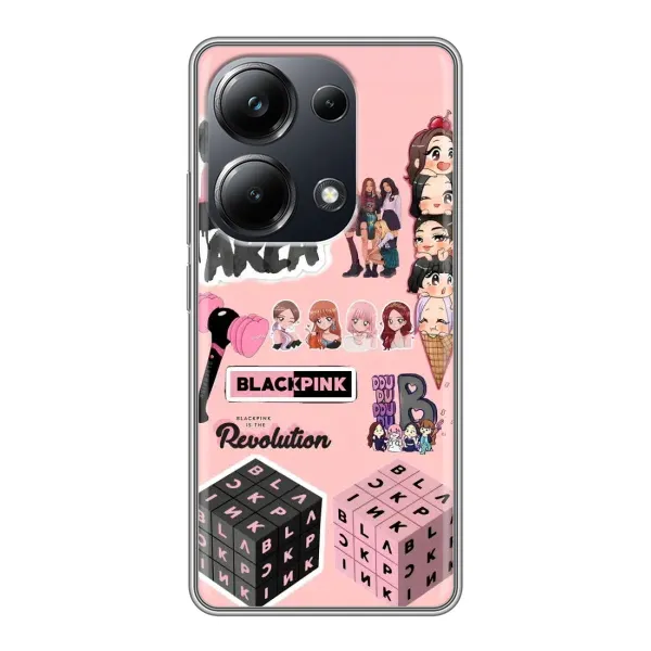 Чехол с рисунком «BLACK PINK коллаж» для Xiaomi POCO M6 Pro Чехол с рисунком «BLACK PINK коллаж» для Xiaomi POCO M6 Pro