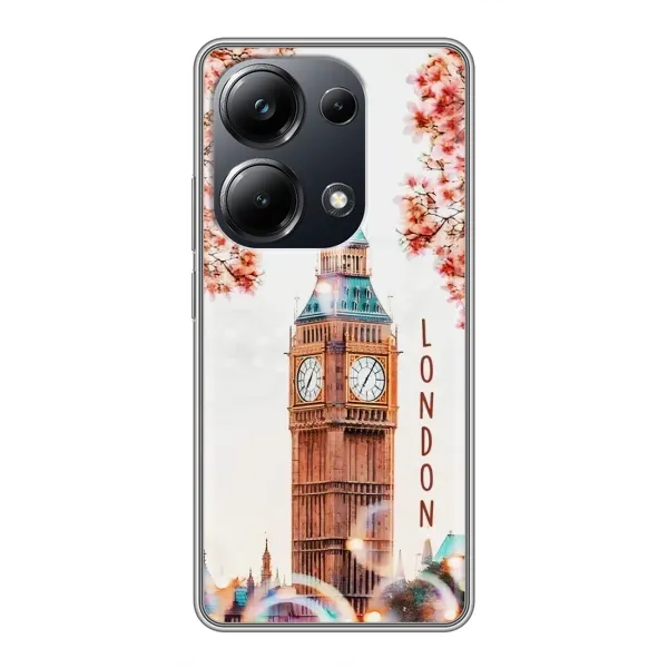 Чехол с рисунком «Часы Лондон» для Xiaomi POCO M6 Pro Чехол с рисунком «Часы Лондон» для Xiaomi POCO M6 Pro