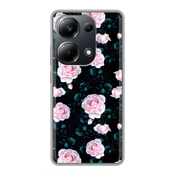 Чехол с рисунком «Чайные розы» для Xiaomi POCO M6 Pro Чехол с рисунком «Чайные розы» для Xiaomi POCO M6 Pro