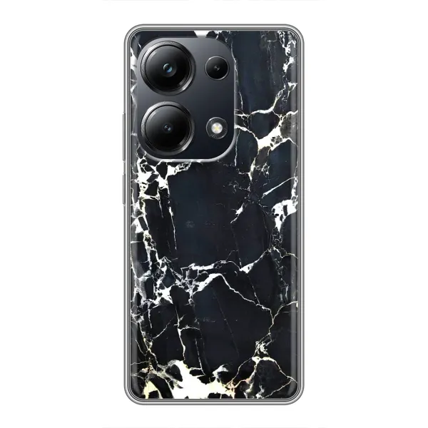 Чехол с рисунком «Чёрный мрамор» для Xiaomi POCO M6 Pro Чехол с рисунком «Чёрный мрамор» для Xiaomi POCO M6 Pro