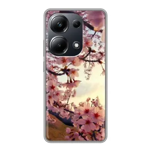 Чехол с принтом САКУРЫ на Xiaomi POCO M6 Pro (Цветущая сакура)