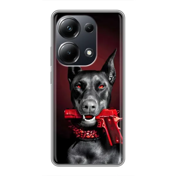 Чехол с рисунком «Доберман злой» для Xiaomi POCO M6 Pro Чехол с рисунком «Доберман злой» для Xiaomi POCO M6 Pro