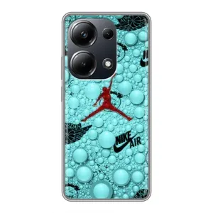 Силиконовый Чехол Nike Air Jordan на Поко М6 Про (Джордан Найк)