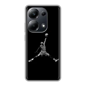 Силиконовый Чехол Nike Air Jordan на Поко М6 Про (Джордан)
