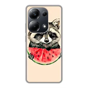 Силиконовый Чехол с Енотами на Xiaomi POCO M6 Pro (Енот)