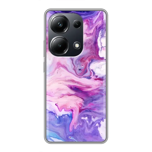 Чехол с рисунком «Фиолетовый мрамор» для Xiaomi POCO M6 Pro Чехол с рисунком «Фиолетовый мрамор» для Xiaomi POCO M6 Pro