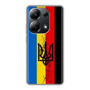 Чехлы УПА (Красно-Чёрный) на Xiaomi POCO M6 Pro (Флаг УПА)