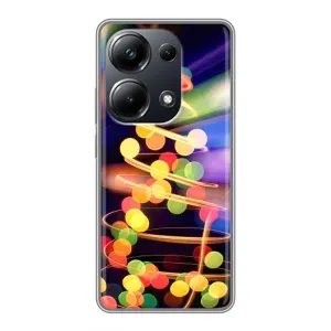 Чохол новорічна ялинка на Xiaomi POCO M6 Pro (Гірлянди)