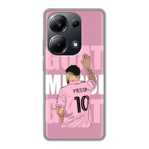 Чехлы Лео Месси в Майами на Xiaomi POCO M6 Pro (GOAT MESSI)