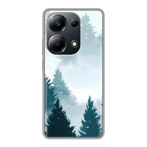 Чехол с рисунком «Горный лес» для Xiaomi POCO M6 Pro Чехол с рисунком «Горный лес» для Xiaomi POCO M6 Pro