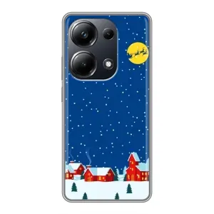Силіконовий бампер на різдво для Xiaomi POCO M6 Pro (Місто в снігу)