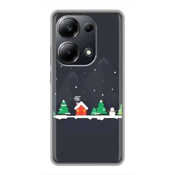 Чехол с рисунком «Город зимний» для Xiaomi POCO M6 Pro Чехол с рисунком «Город зимний» для Xiaomi POCO M6 Pro