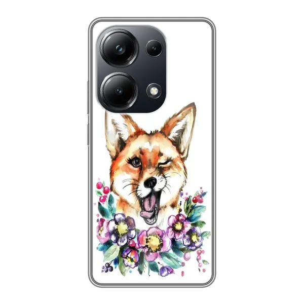 Чехол с рисунком «Хитрая лиса» для Xiaomi POCO M6 Pro Чехол с рисунком «Хитрая лиса» для Xiaomi POCO M6 Pro